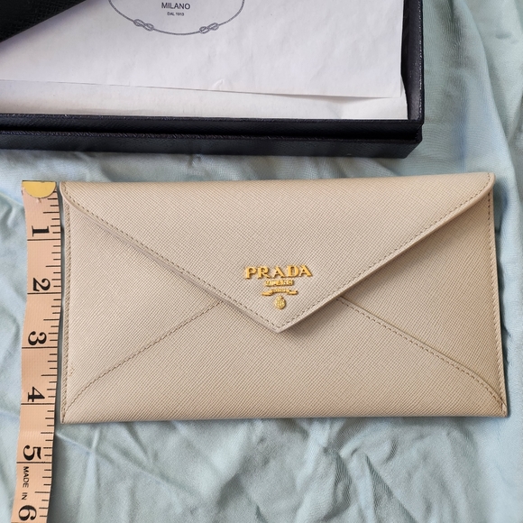 [Brand New] Authentic Prada Saffiano Leather Long Envelope Wallet - Picture 9 of 10